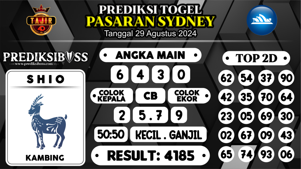 https://prediksibossman.com/prediksi-boss-togel-sidney-kamis-29-agustus-2024/